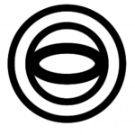 Das Logo von AbilityWatch: Schwarze Kreise, die aussehen wie ein Auge